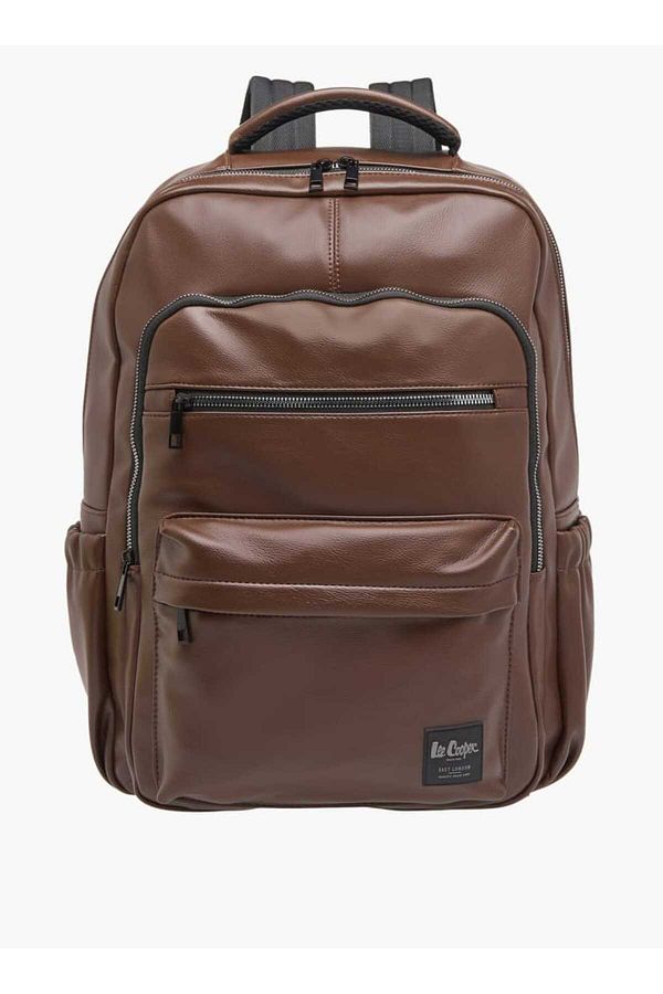 Lee Cooper-Solid Backpack with Adjustable Strap and Zip Closure 1