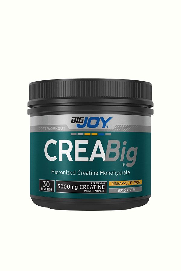 Bigjoy Sports-30 Servings Pineapple Flavored Creatine with 100% Micronized Sugar Creabig 210Gr 1