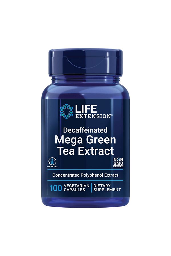 Life Extension-Decaffeinated Mega Green Tea Extract – Polyphenol-Rich, Supports Cell, Heart, Brain – 100 Capsules 1