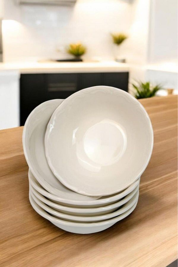 Digithome-Coral Porcelain Serving Salad Bowl 13 cm White C1-1-421 1