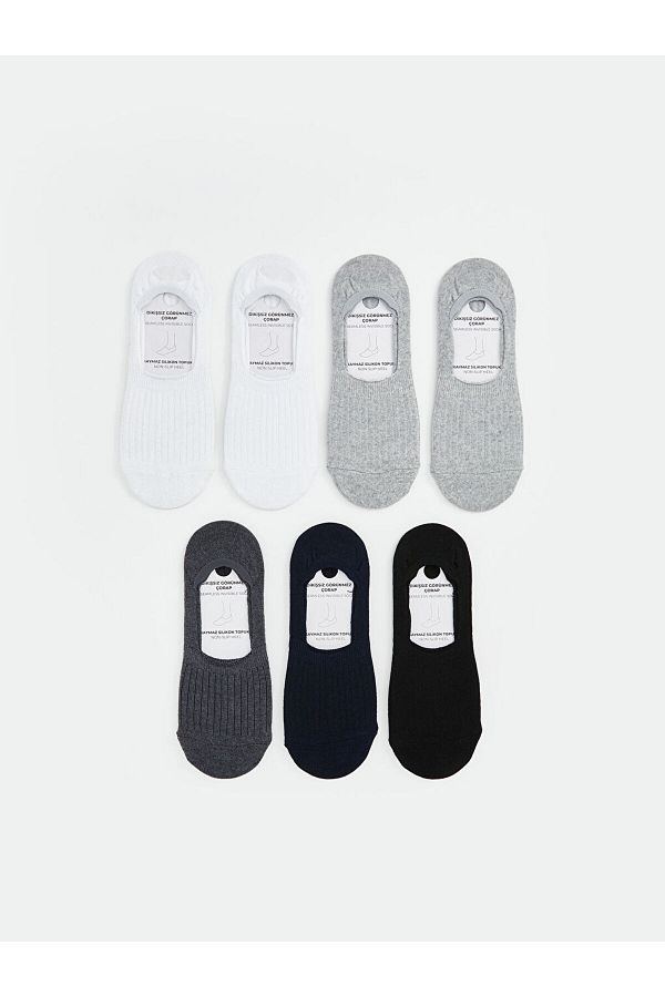 LC Waikiki-LCW ACCESSORIES Μικτές απλές ανδρικές κάλτσες μπαλαρίνας 7 τεμαχίων 1