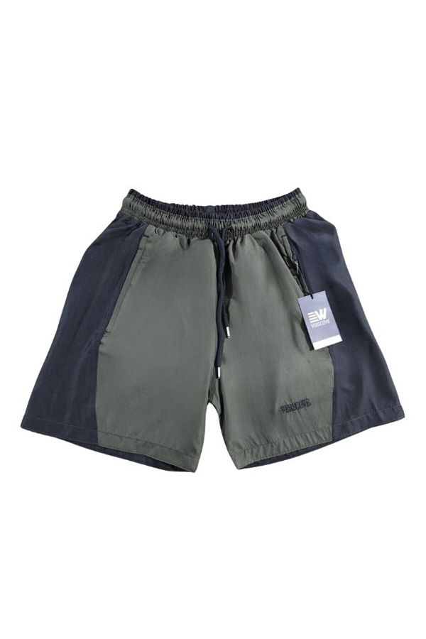 VERSCOVE-Swim Shorts Plus Size Micro Fabric Side Stripe Zipper Pockets Lining Mesh Pool Shorts 1