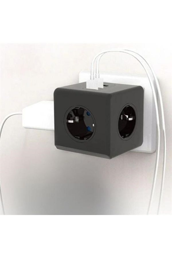 MEDUSHOP-مقاومة للحرارة، حماية من التيار الحراري وحماية الطفل، 3 منافذ، 3 منافذ USB، مقبس مكعب 1