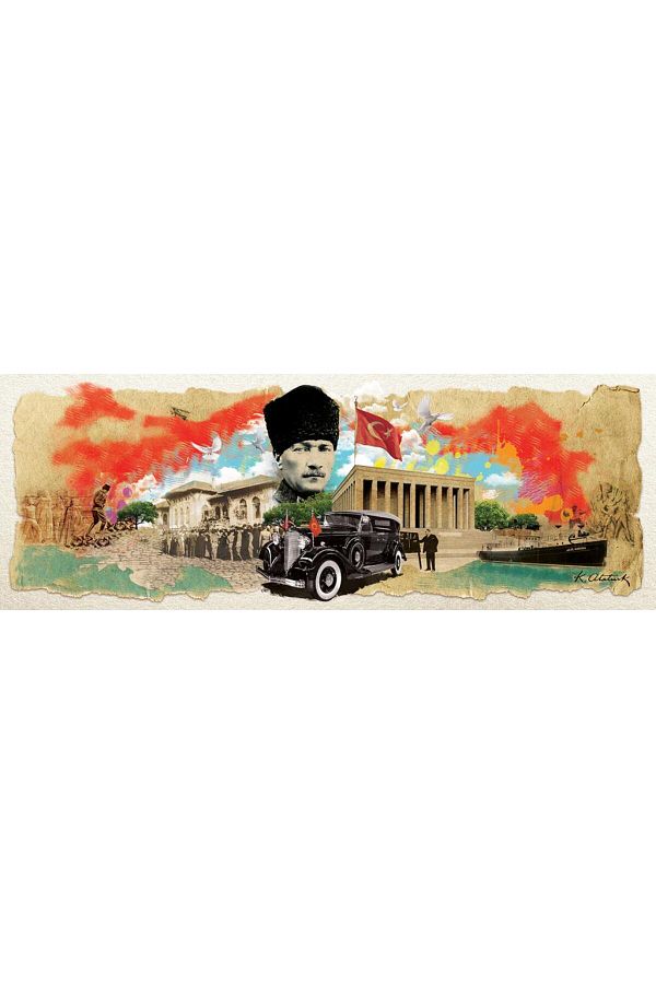 Art Puzzle-4476 مجموعة أتاتورك - أحجية بانوراما مكونة من 1000 قطعة 1