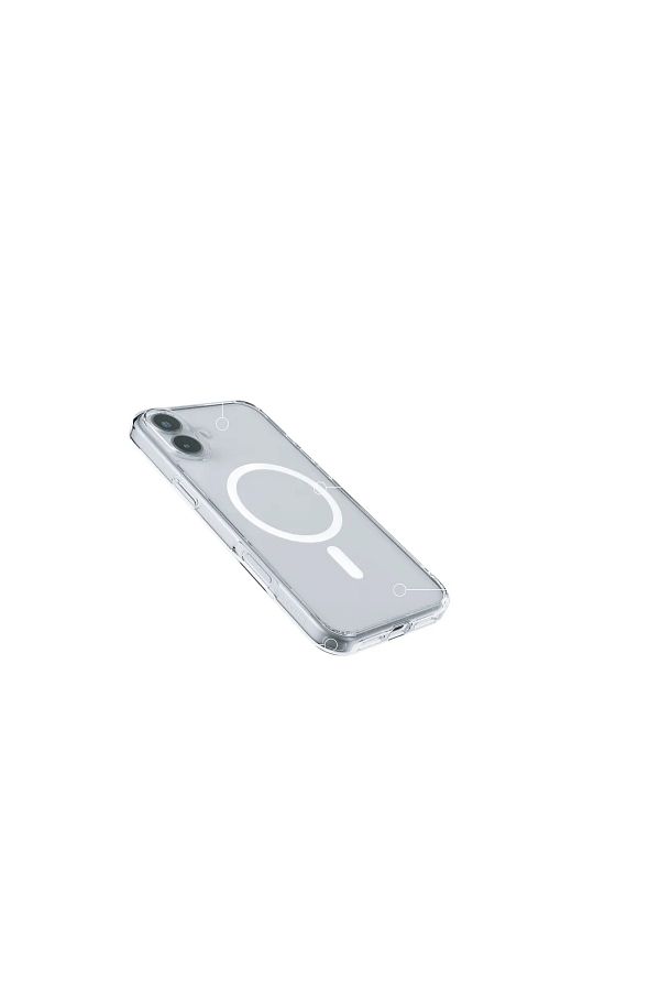 Levelo-جراب ماج سيف كلارا شفاف لهاتف آيفون 16 - شفاف 1