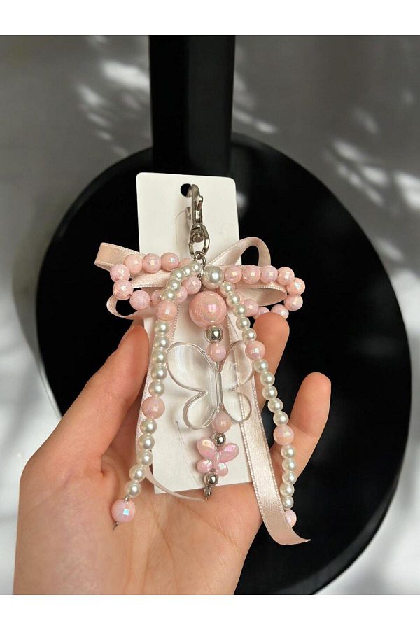 JEWELERYVIBE-New Collection Ribbon Ribbon Detailed Bag Charm, Bag Accessory 1