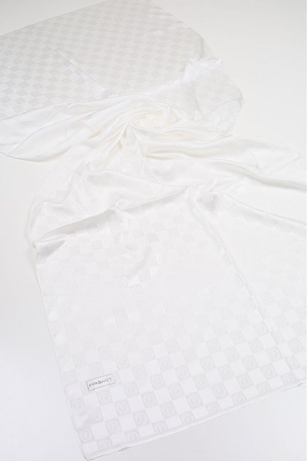 PİRAMİT-Pyramid Monogram Flush Shawl - Pattern-03 - Color-04 1