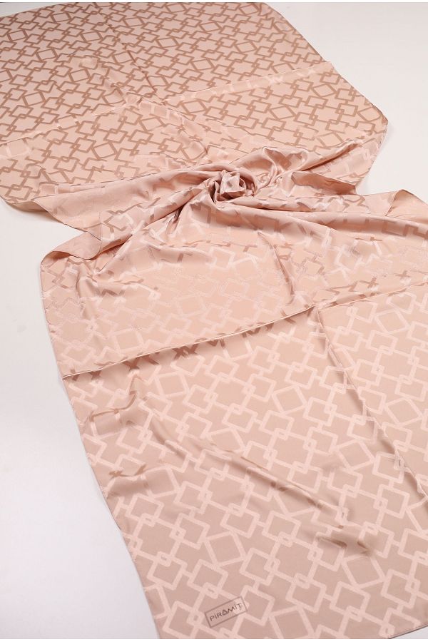 PİRAMİT-Pyramid Self Patterned Jacquard Shawl - Pattern-02 - Color-13 1