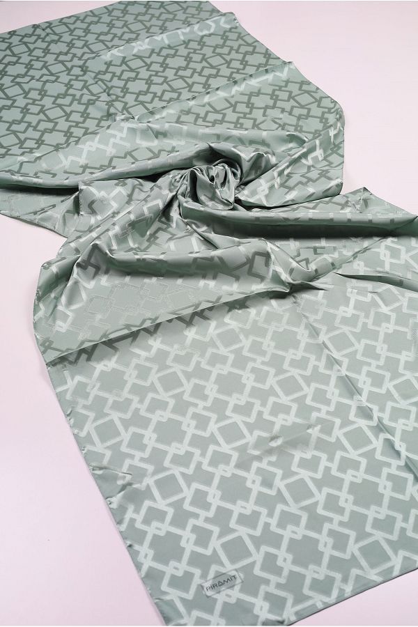 PİRAMİT-Pyramid Self Patterned Jacquard Shawl - Pattern-02 - Color-05 1