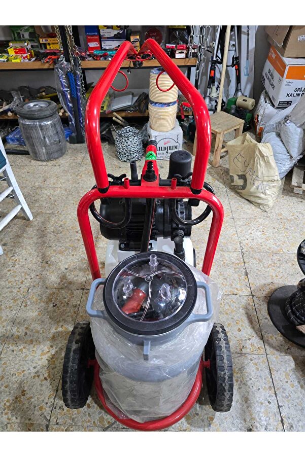 KUTLUK Kırmızı Çift Sağım Tek Güğüm Süt Sağım Makinesi 40 Litre (Yağsız)