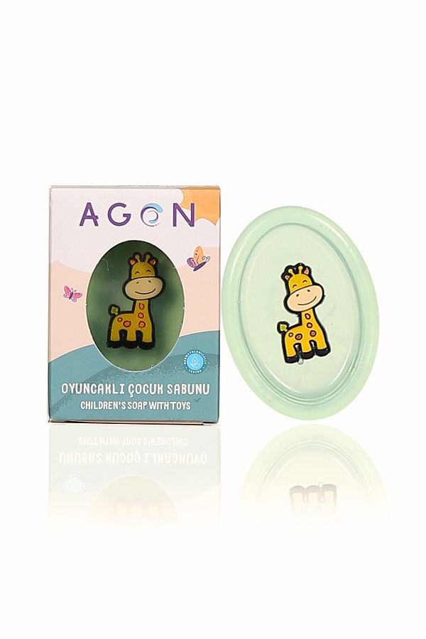 Agon-Handmade Children's Soap with Toys - Apple Extract 1