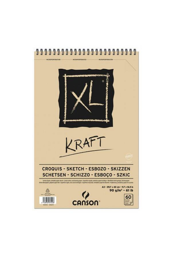 Canson-Kraft Xl Sketch And Sketches Block Spiral 60 P Α4 90γρ 1