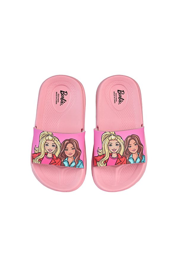 URBAN HAUL-UrbanHaul Barbie Patterned Non-Slip Sole Girls' Slider Suitable for Daily Use 1