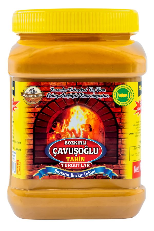 Bozkırlı Çavuşoğlu-تشافوش أوغلو Bozkır Tahini علبة بلاستيكية بدون غطاء 930 جرام 1