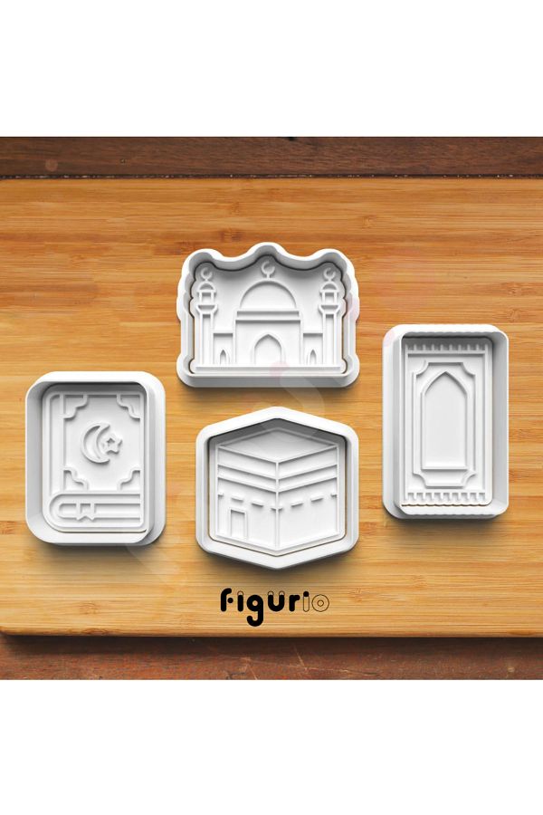 figurio-Ramadan Cookie Mold Set / Religious Cookie Mold Set / Set of 4 1