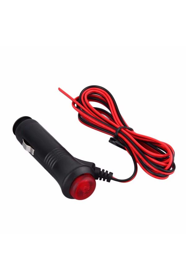 Choice-100cm Car 12v Universal Cigarette Lighter Plug With Switch Fuse Led Indicator Car Power Cord 1 Meter 1