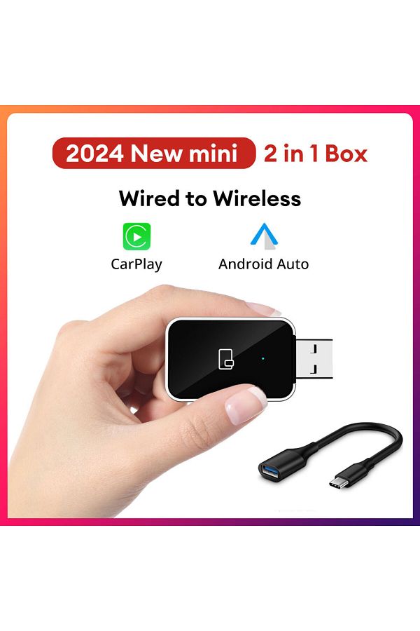 Choice-Carplay And Auto New Wireless Carplay Android Auto Wireless Adapter Smart Mini Box Plug And Play Wif 1