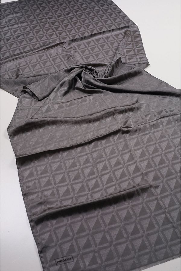 PİRAMİT-Pyramid Monogram Flush Shawl - Pattern-04 - Color-05 1