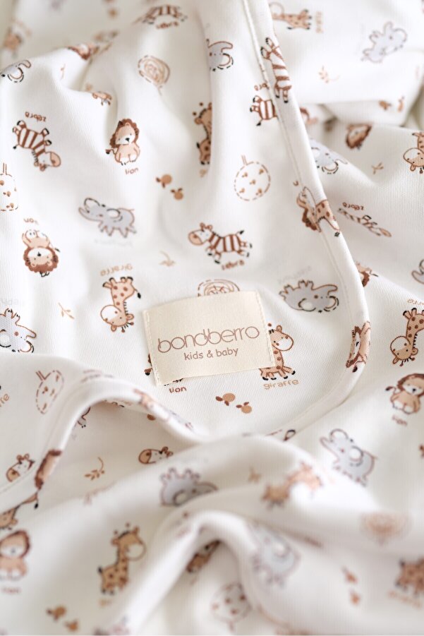 Bondberro Çift Taraflı İnterlok Örtü & Battaniye  %100 Pamuk Oeko-teks Sertifikalı 100 X 85 Cm