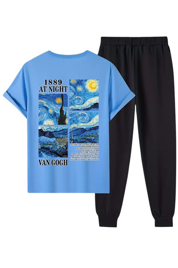 uyguntarz-Set de trening unisex cu imprimeu Vangogh 1