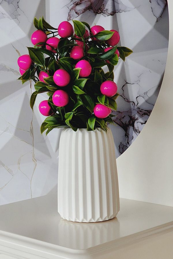 SERENGETİ HOME-Handmade Scandinavian Style Decorative Vase, Mini Concrete Vase, Simple and Stylish Design 1