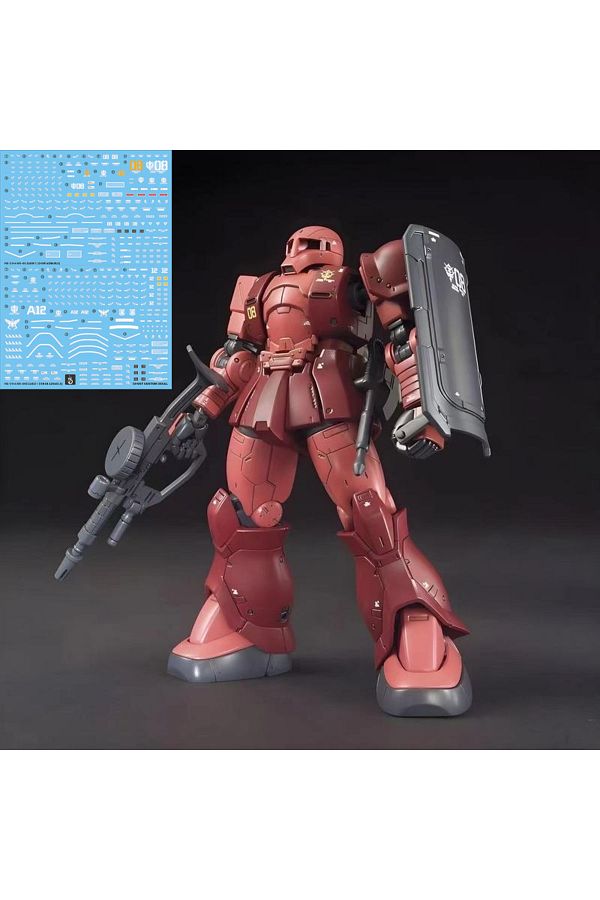 BANDAI-GTO 015 GTO 015/024 HG1/144 MS-05 Old Red Zaku Char Aznable Dedicated Machine Assembly Model Kit Act 1