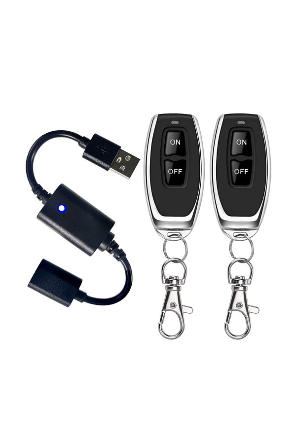 Choice-1Receiver 2Remote DC 5V USB Wireless RF Remote Control Switch Driver Power ON OFF For LED Light Stri 1