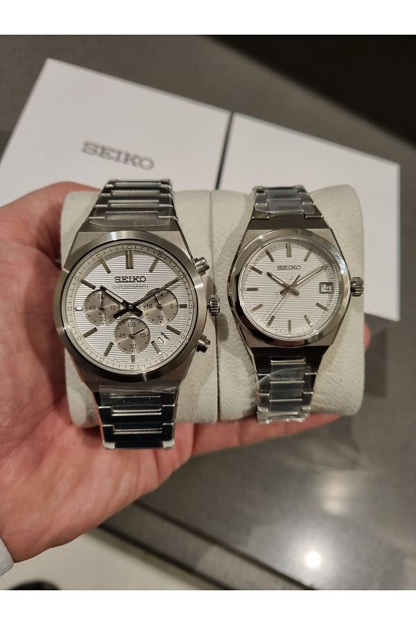 Seiko-Dear Wristwatch - Fermiton Metallic Colored Steel Bracelet 2 Li 1
