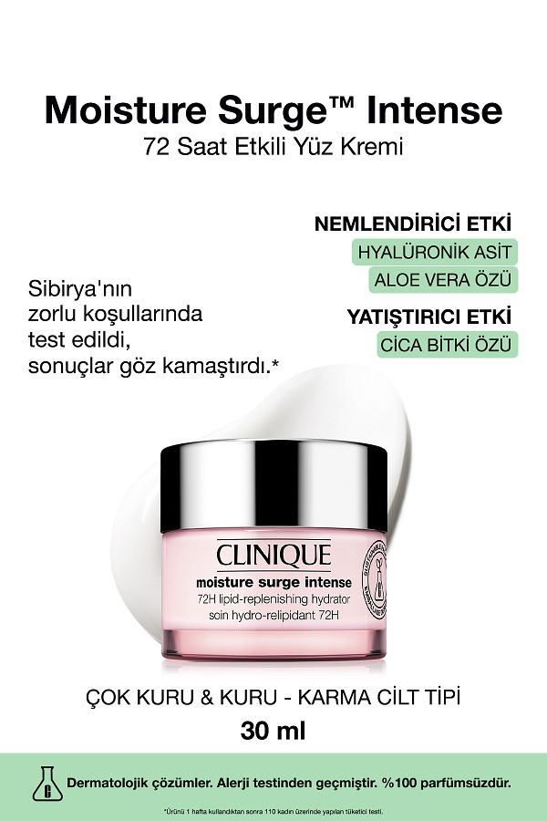 Clinique-Moisture Surge ™   Intense 72 Hour Moisture Protection Technology Intensive Moisturizing Face Cream 30 ml 1