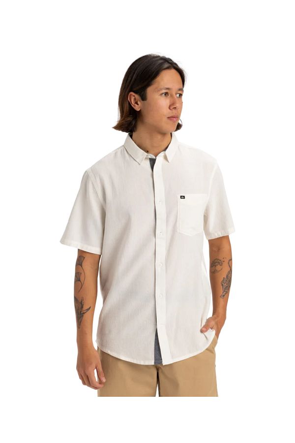 Quiksilver-Kurzarm-T-Shirt für Herren – Sportsline-Kollektion, Stoff 1