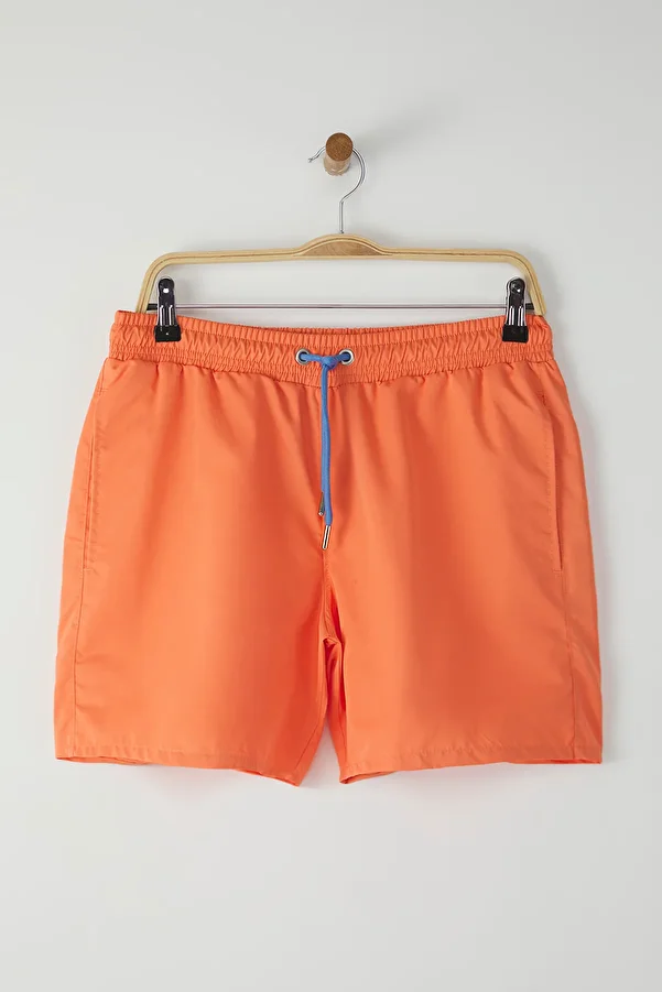 Trendyol Collection-Pantaloni scurți de baie de bază portocaliu deschis TMNSS20DS0023 1
