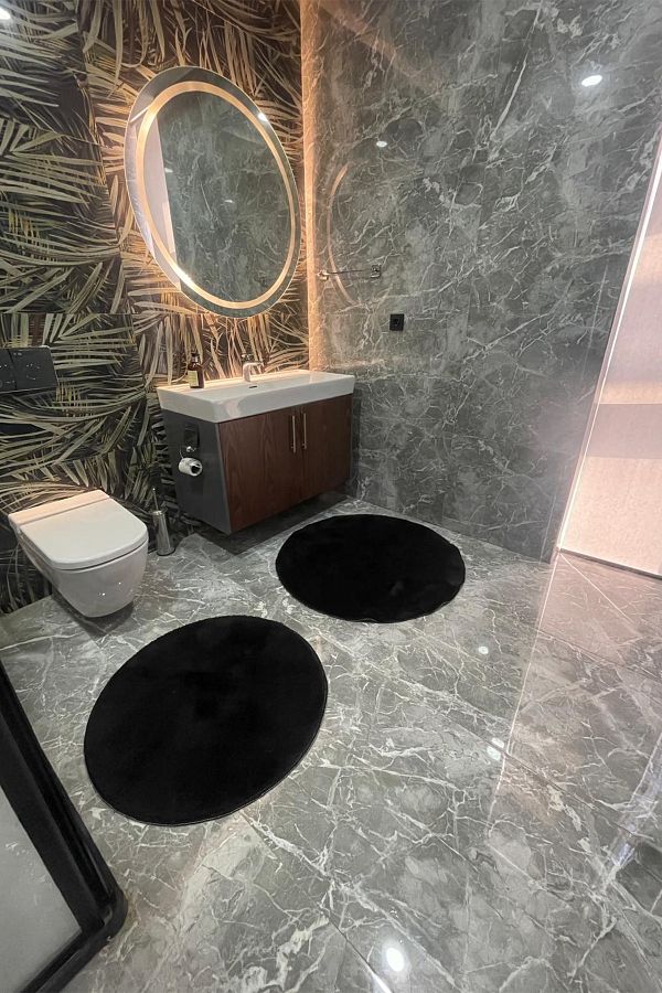 tropikal home-ΣΕΤ ΣΤΡΟΓΓΥΛΟ ΣΤΡΟΓΓΥΛΟ ΣΕΤ ΤΑΙΝΙΑ ΜΠΑΝΙΟΥ ΚΑΘΙΣΤΙΚΟ 80Χ80 ΚΑΙ 100Χ100 1
