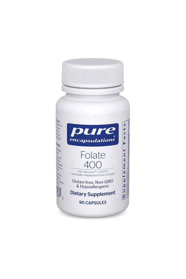 Pure Encapsulations-Folate 400 | Metafolin L-5-MTHF Supplement for Cardiovascular, Cellular & Neural Health* | 90 Caps 1