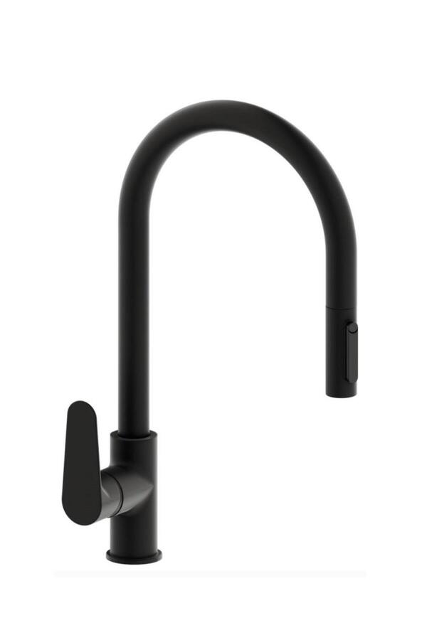Adell-Niza Black Spiral 3-Way Purification Outlet Kitchen Faucet 1