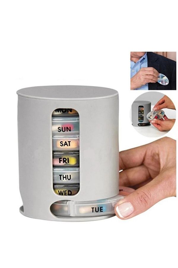 Generic-Medicine storage box and pill dispenser divided into boxes according to the days of the week 1