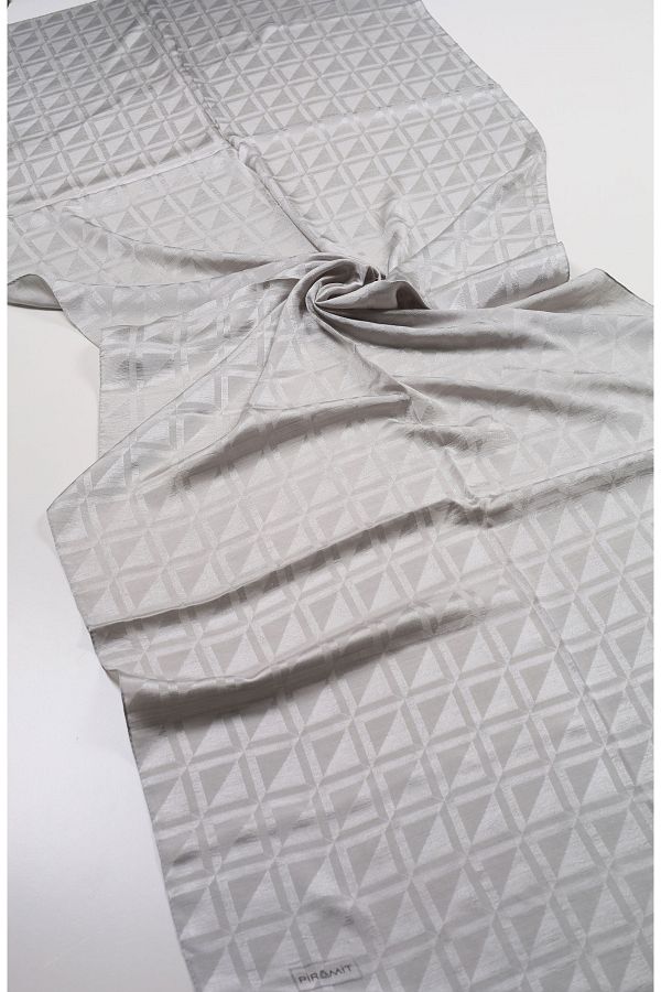 PİRAMİT-Pyramid Monogram Flush Shawl - Pattern-04 - Color-08 1