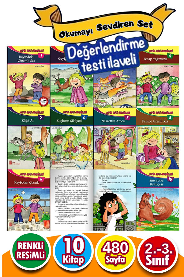 Ata Yayıncılık 2 Ve 3..sınıflar Için Okumayı Sevdiren Hikaye Kitabı Seti