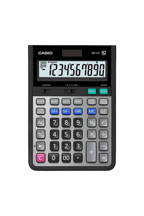 Casio-Heavy Duty Calculator Check and Correct DS-1JT- Black 1