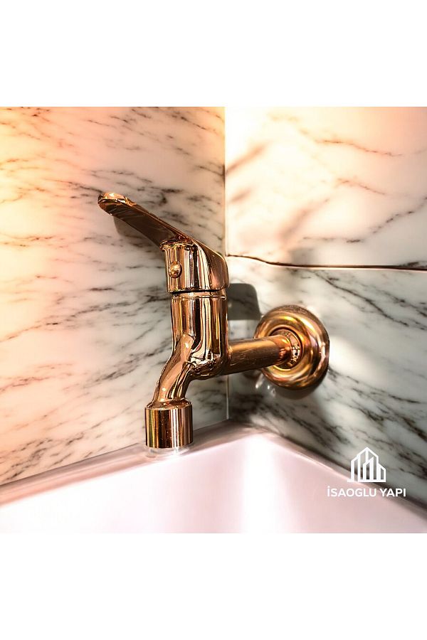 İSAOĞLU YAPI-Copper Faucet Bronze Wc Faucet Open Close System Brass Material 1
