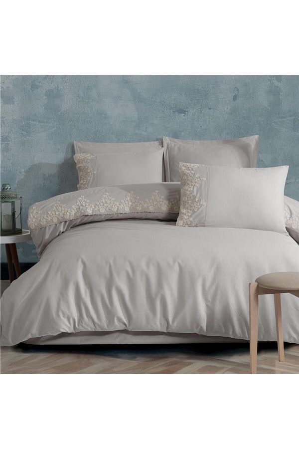 Clasy-Gray Double Duvet Cover Set Osela V6 1