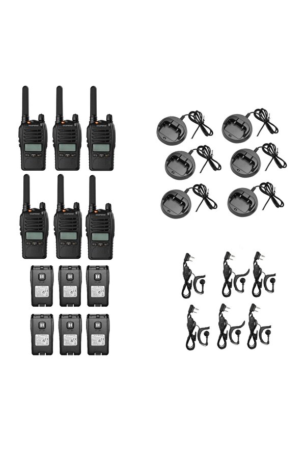 BAOFENG E88 PMR el telsizi (6'lı Set)