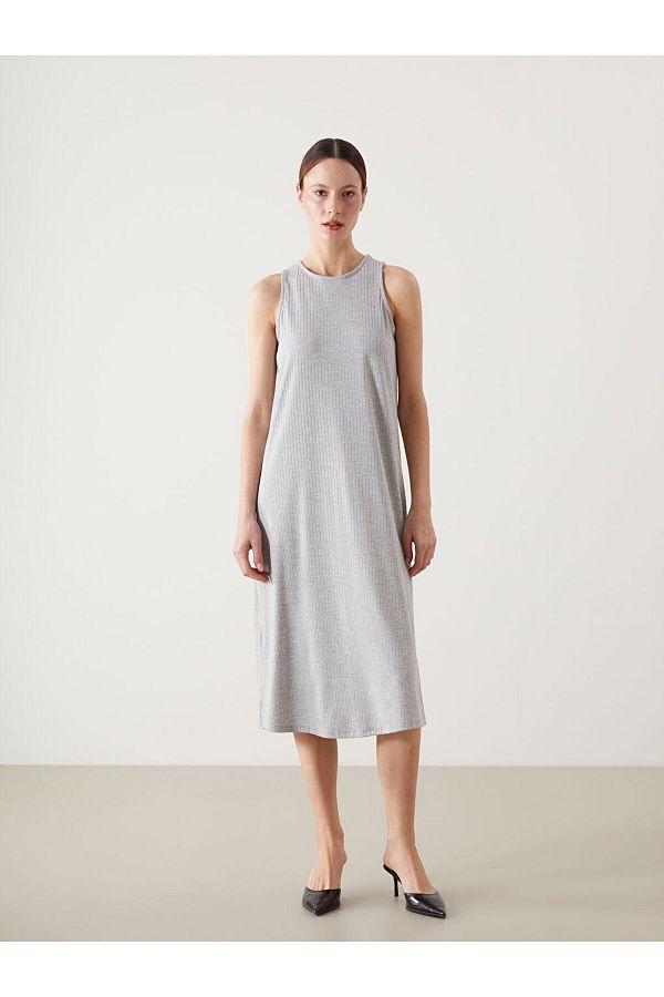LC Waikiki-Rochie LCW Comfort pentru damă, cu decolteu 1