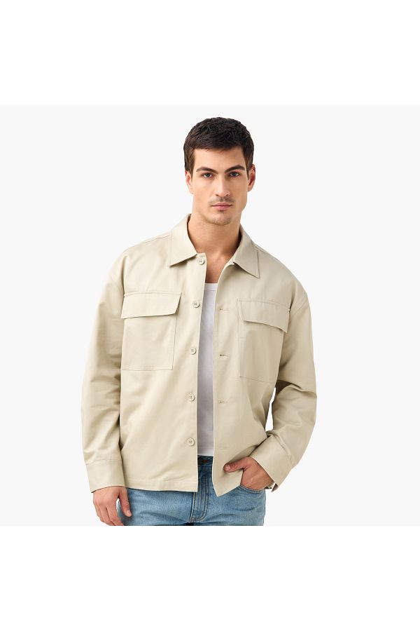 Emperor-Shacket with Pockets and Button Closure 1