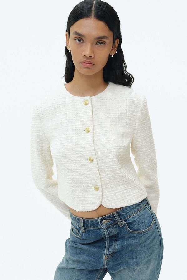 H&M-Short bouclé jacket 1