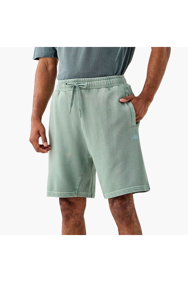 Kappa-Textured Shorts With Drawstring Closure And Pockets 1