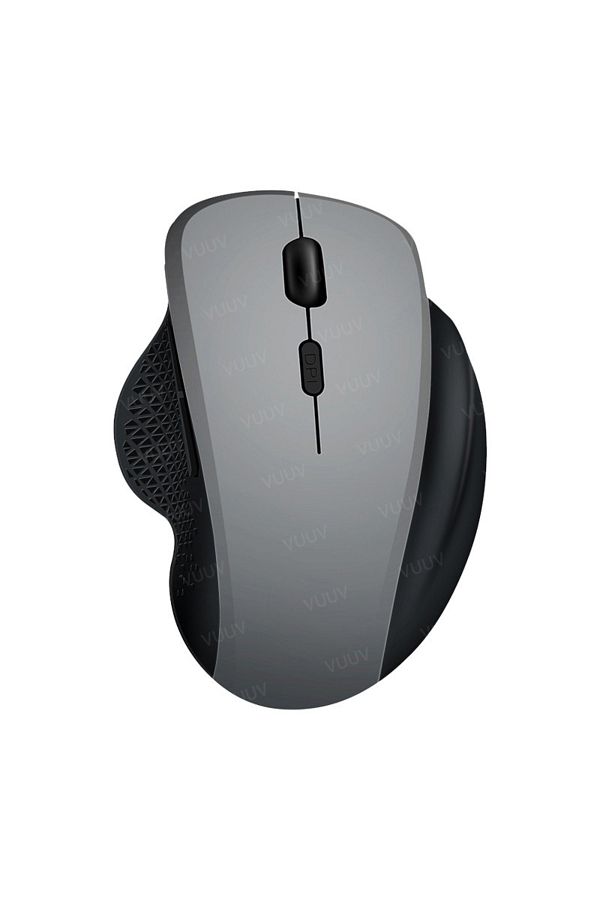 Choice-Grey Ergonomic Rechargeable Wireless Bluetooth Mouse for PC Computer Laptop Macbook 1600DPI Dual Mod 1