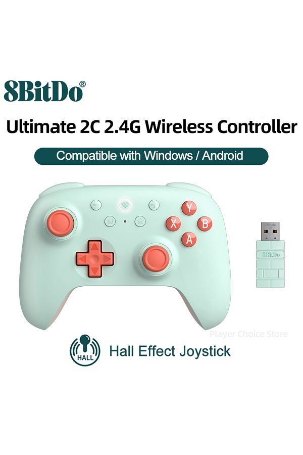 Choice-Mint 8BitDo Ultimate 2C Wireless Gaming Controller PC Gamepads Windows 10 11 Steam Deck Raspberry Pi 1