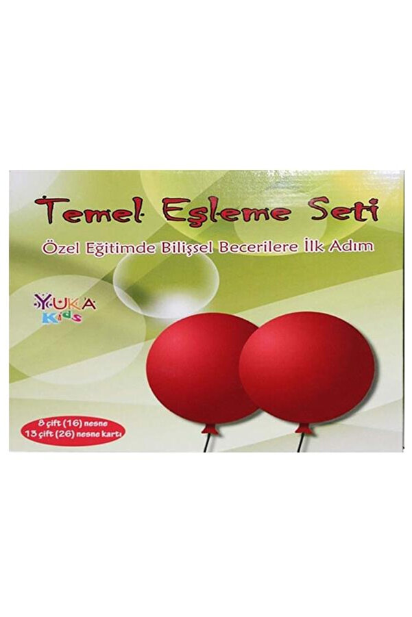 Genel Markalar Temel Eşleme Seti (3-6 Yaş) Yukakids Gerçek Nesneler Ve Resimli Kartlar