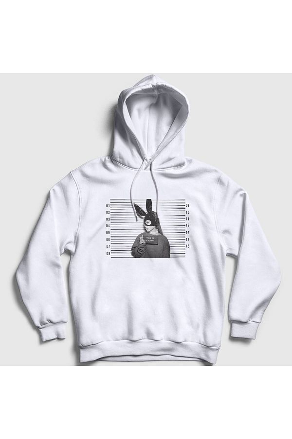 Presmono-Φούτερ Ariana Grande Unisex με λευκή κουκούλα - Be Alright 152297 ττ 1