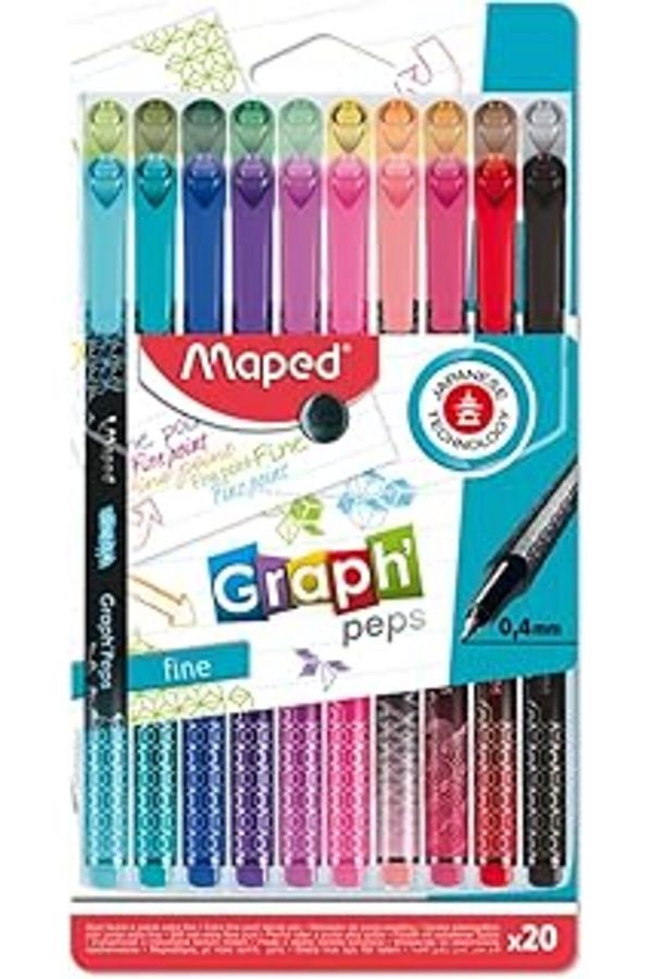 Mu Art-Maped Office and Stationery 749051   Patterned Fineliner Felt Tip Pen 1